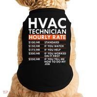 Funny Hvac Technician Hourly Rate Hvac Mechanic Labor Rates Doggie Tank thumb 0
