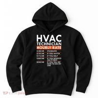 Funny Hvac Technician Hourly Rate Hvac Mechanic Labor Rates Hoodie thumb 0