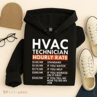 Funny Hvac Technician Hourly Rate Hvac Mechanic Labor Rates Hoodie thumb 4