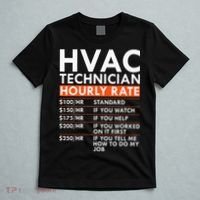 Funny Hvac Technician Hourly Rate Hvac Mechanic Labor Rates T-Shirt thumb 5