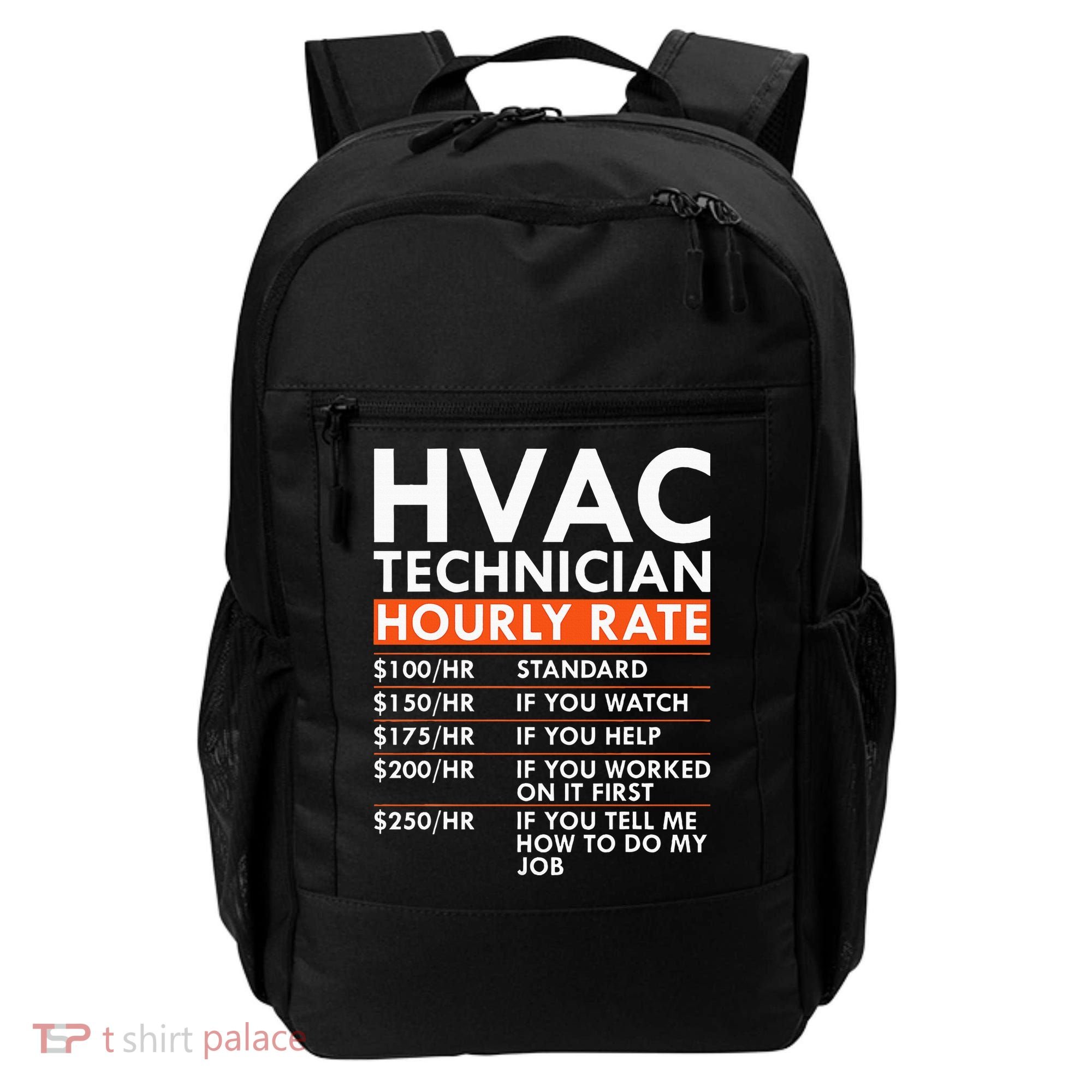 Funny Hvac Technician Hourly Rate Hvac Mechanic Labor Rates Backpack