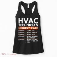 Funny Hvac Technician Hourly Rate Hvac Mechanic Labor Rates Women's Tank Top thumb 0