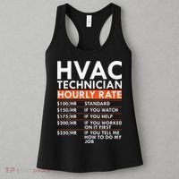 Funny Hvac Technician Hourly Rate Hvac Mechanic Labor Rates Women's Tank Top thumb 3