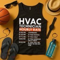 Funny Hvac Technician Hourly Rate Hvac Mechanic Labor Rates Tank Top thumb 4