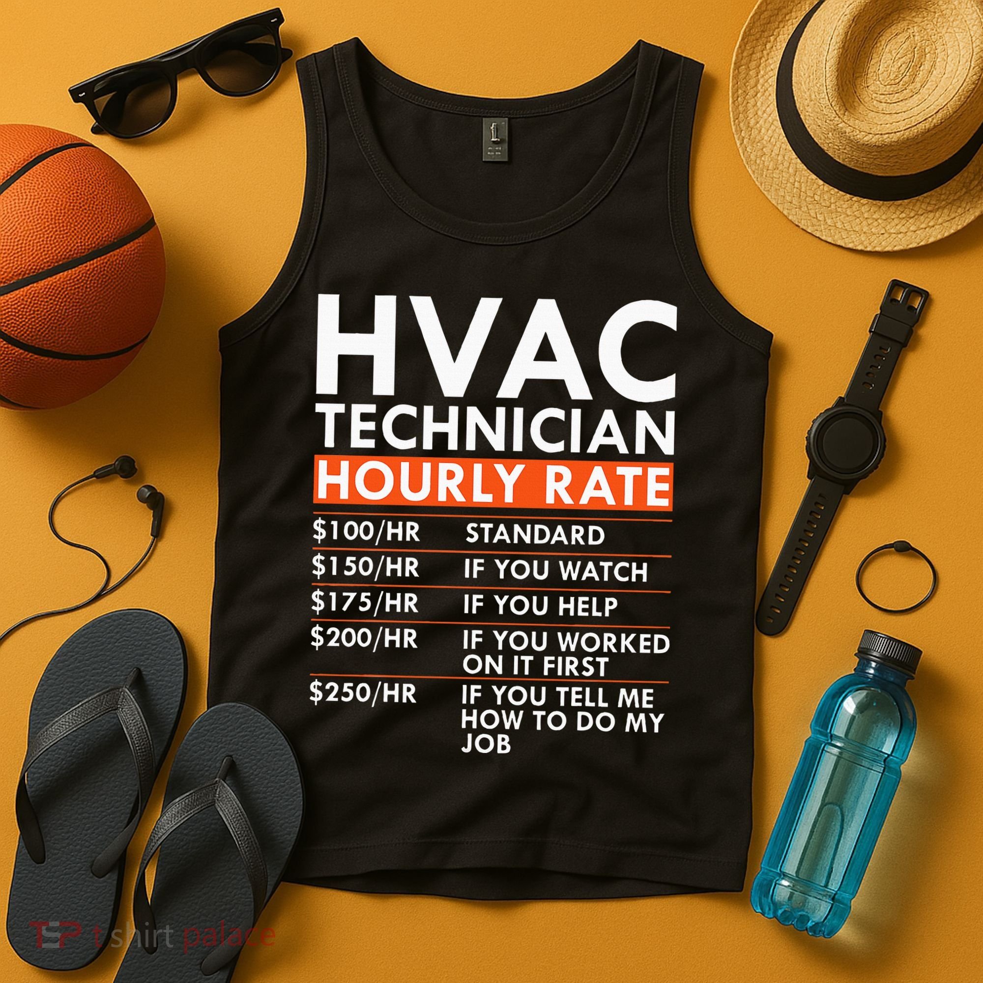 Funny Hvac Technician Hourly Rate Hvac Mechanic Labor Rates Tank Top