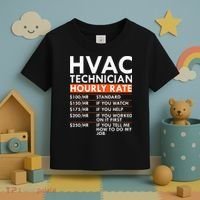 Funny Hvac Technician Hourly Rate Hvac Mechanic Labor Rates Toddler T-Shirt thumb 3