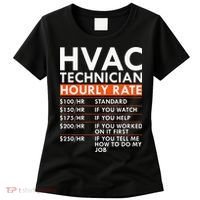 Funny Hvac Technician Hourly Rate Hvac Mechanic Labor Rates Women's T-Shirt thumb 0