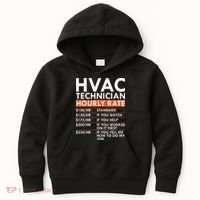 Funny Hvac Technician Hourly Rate Hvac Mechanic Labor Rates Kids Hoodie thumb 0