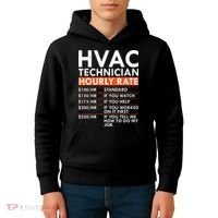 Funny Hvac Technician Hourly Rate Hvac Mechanic Labor Rates Kids Hoodie thumb 4