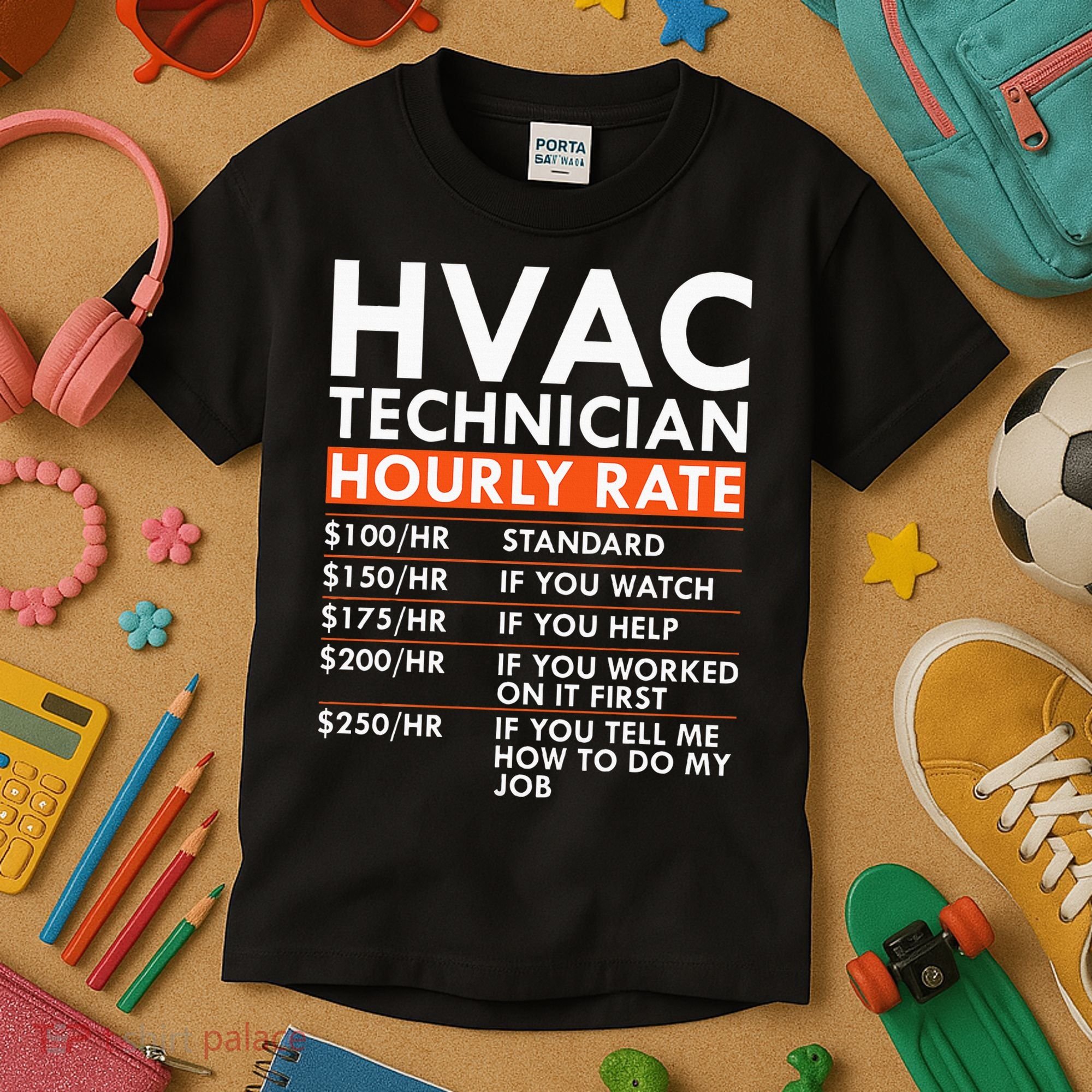 Funny Hvac Technician Hourly Rate Hvac Mechanic Labor Rates Kids T-Shirt