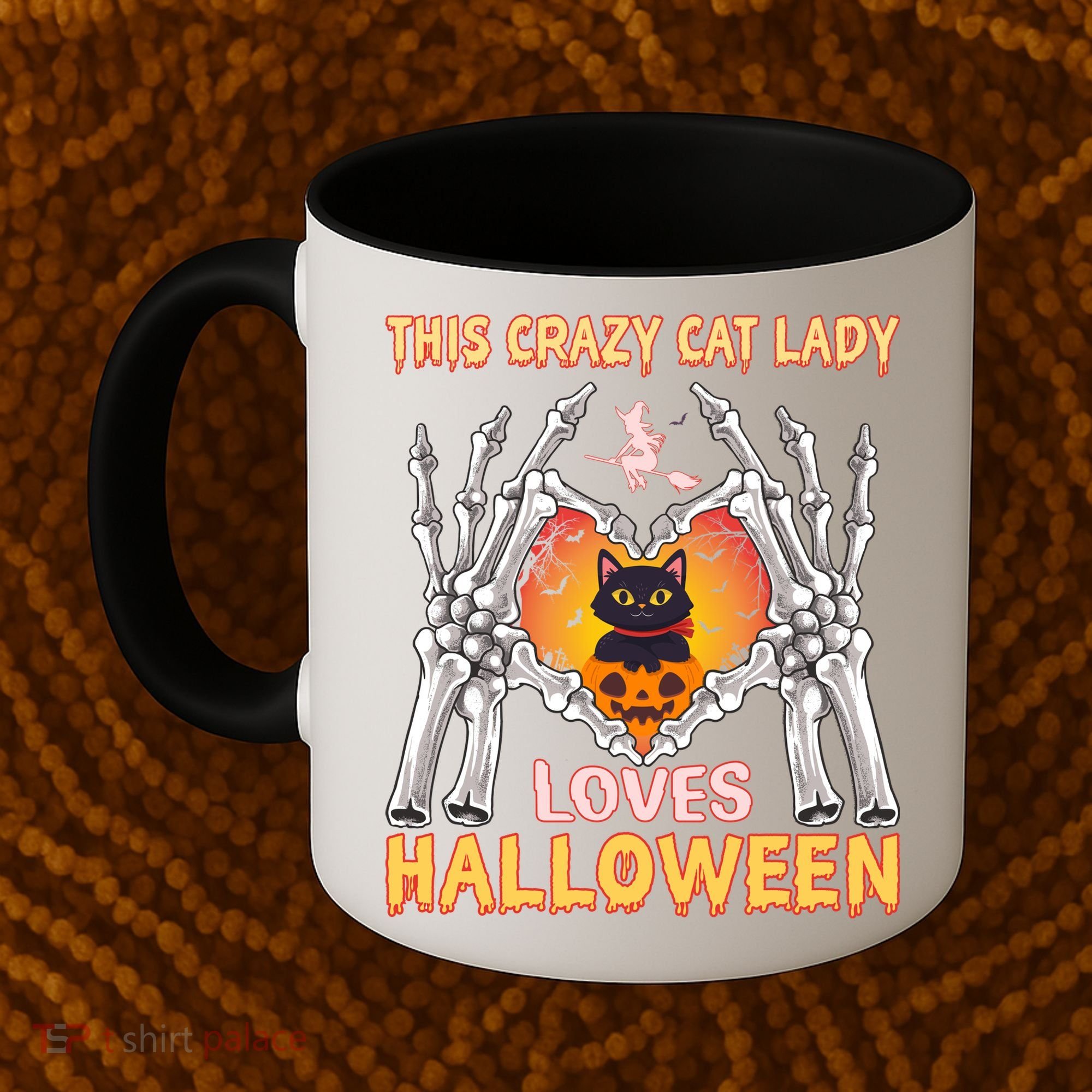 Funny Halloween This Crazy Cat Lady Loves Halloween Coffee Mug