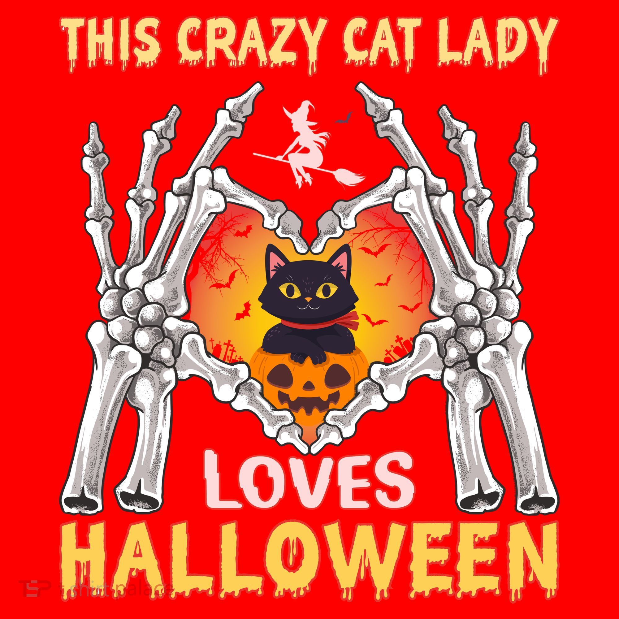 Funny Halloween This Crazy Cat Lady Loves Halloween Santa Hat