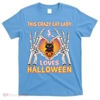 Funny Halloween This Crazy Cat Lady Loves Halloween T-Shirt thumb 0