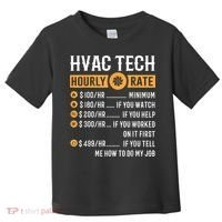 Funny HVAC Tech Gifts HVAC Tech Hourly Rate Toddler T-Shirt thumb 0