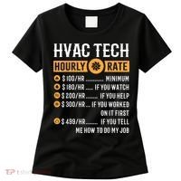 Funny HVAC Tech Gifts HVAC Tech Hourly Rate Women's T-Shirt thumb 0