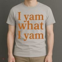 Funny Holidays Thanksgiving I Yam What I Yam T-Shirt thumb 3