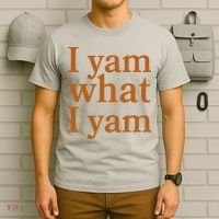 Funny Holidays Thanksgiving I Yam What I Yam T-Shirt thumb 6