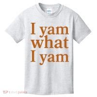 Funny Holidays Thanksgiving I Yam What I Yam Kids T-Shirt thumb 0