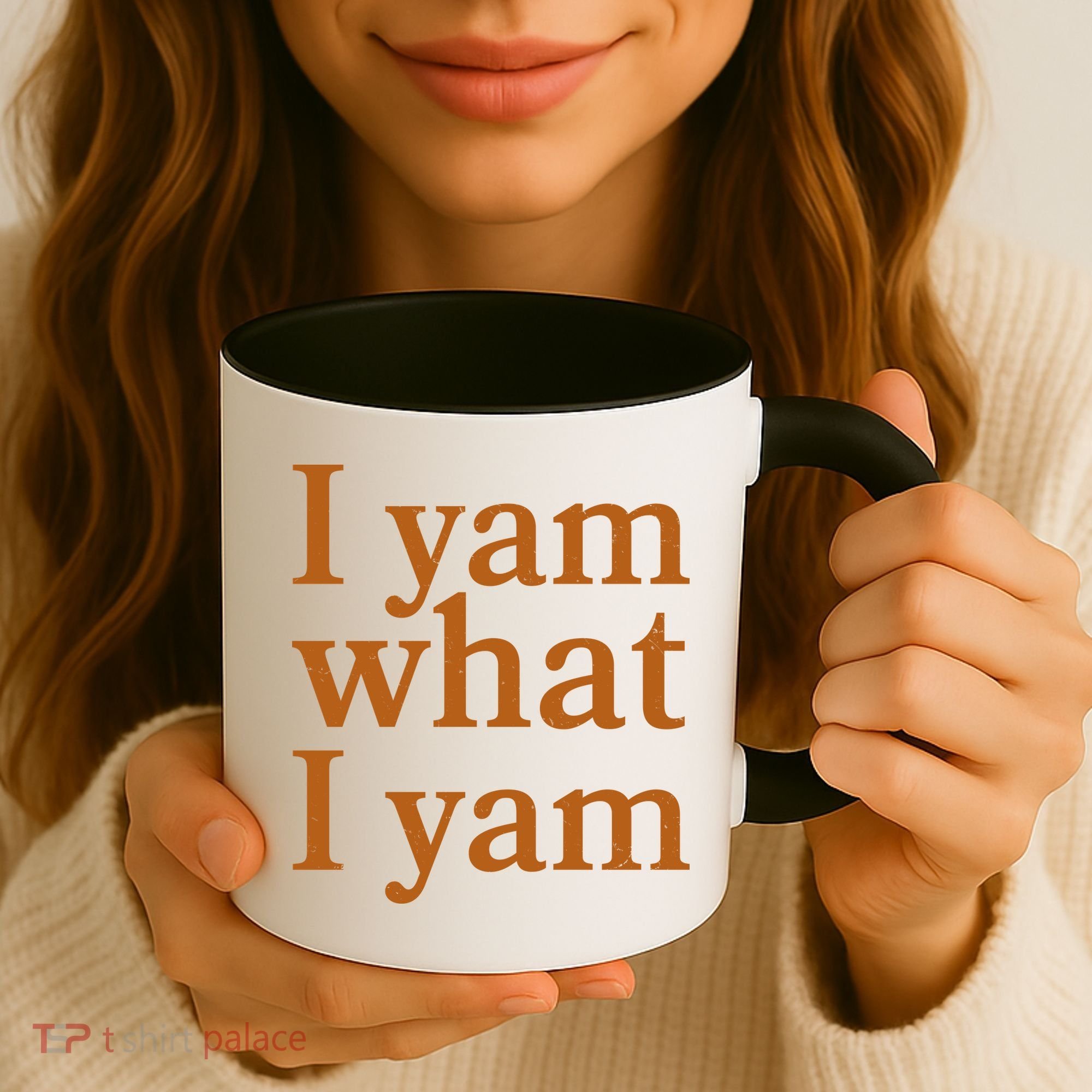 Funny Holidays Thanksgiving I Yam What I Yam Coffee Mug