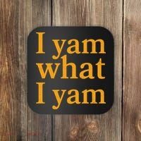 Funny Holidays Thanksgiving I Yam What I Yam Coaster thumb 0