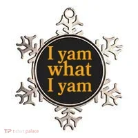 Funny Holidays Thanksgiving I Yam What I Yam Ornament thumb 0
