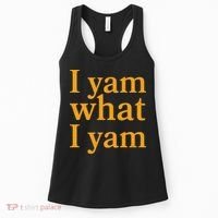 Funny Holidays Thanksgiving I Yam What I Yam Women's Tank Top thumb 0