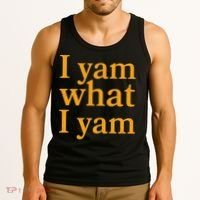 Funny Holidays Thanksgiving I Yam What I Yam Tank Top thumb 3