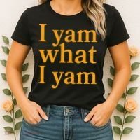 Funny Holidays Thanksgiving I Yam What I Yam Women's T-Shirt thumb 2