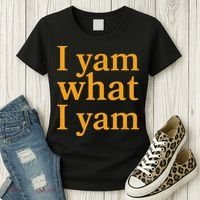 Funny Holidays Thanksgiving I Yam What I Yam Women's T-Shirt thumb 3