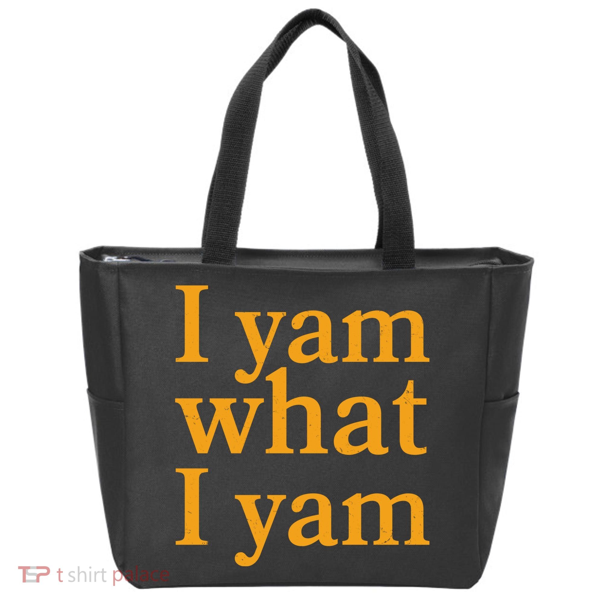 Funny Holidays Thanksgiving I Yam What I Yam Tote Bag
