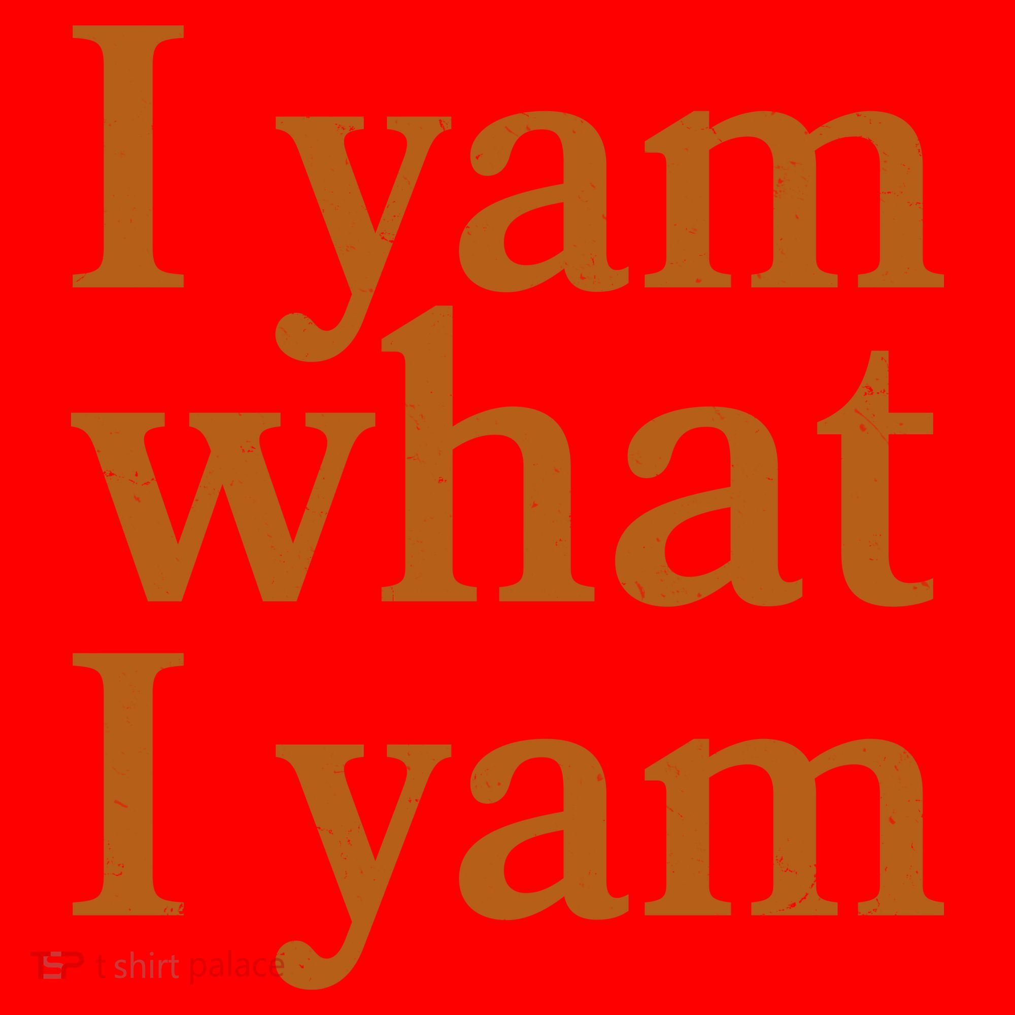 Funny Holidays Thanksgiving I Yam What I Yam Santa Hat