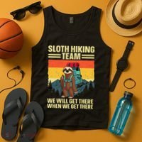 Funny Hiking Themed Hiker Hike Gag Hiking Tank Top thumb 4