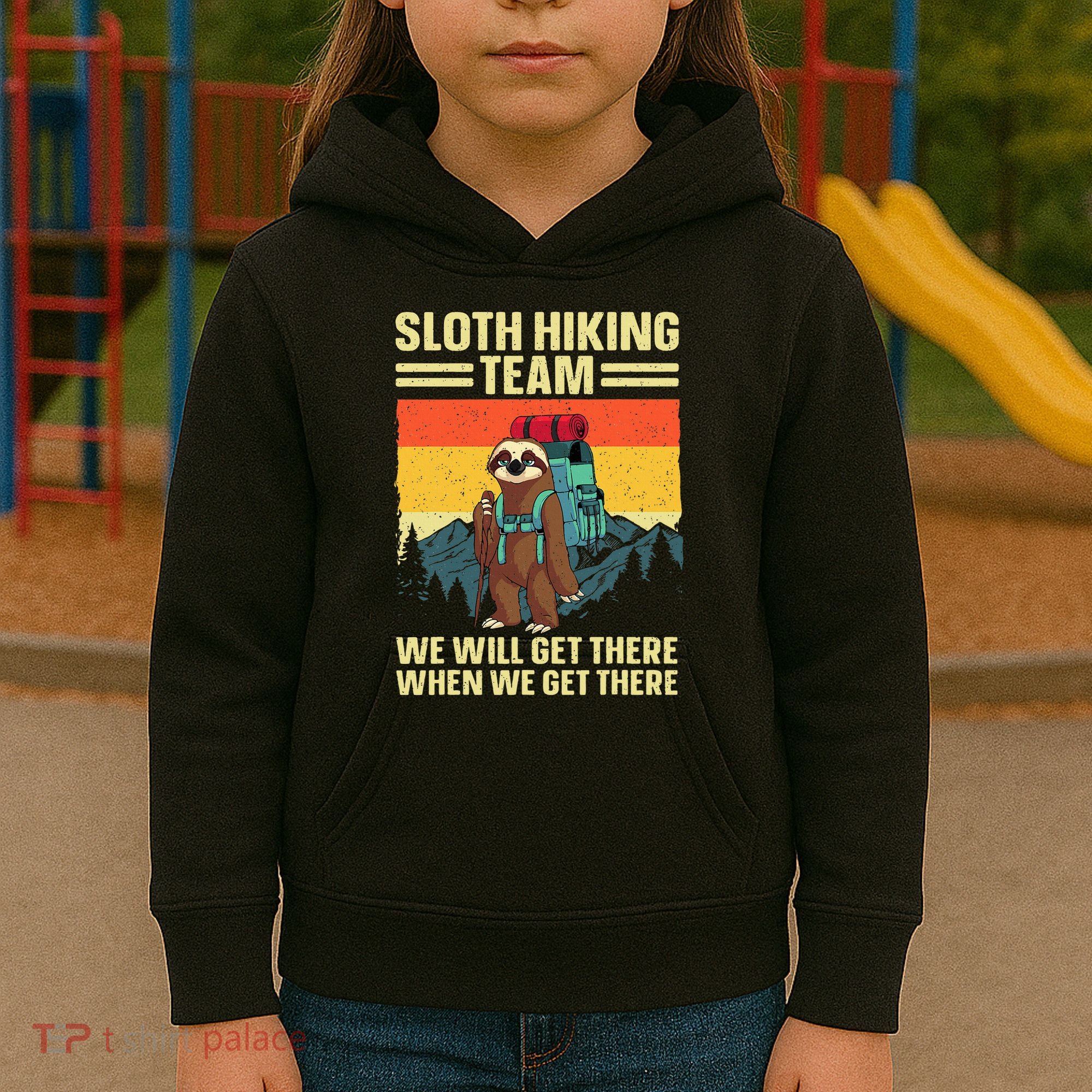 Funny Hiking Themed Hiker Hike Gag Hiking Kids Hoodie