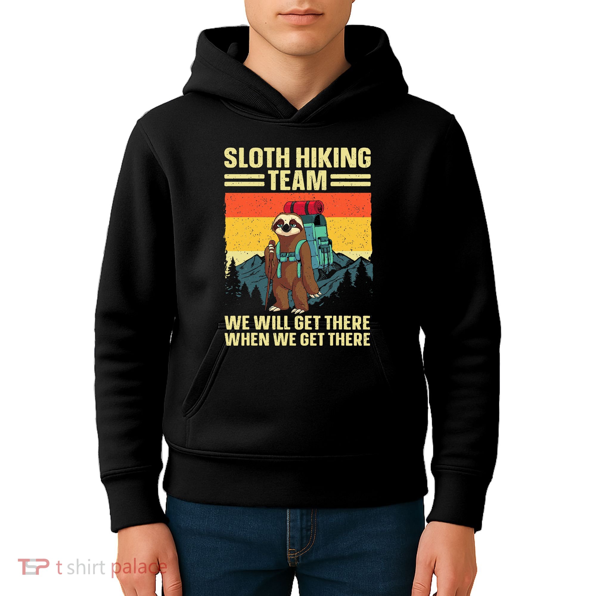 Funny Hiking Themed Hiker Hike Gag Hiking Kids Hoodie