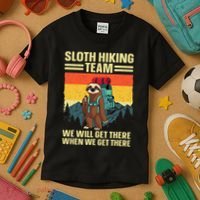 Funny Hiking Themed Hiker Hike Gag Hiking Kids T-Shirt thumb 3