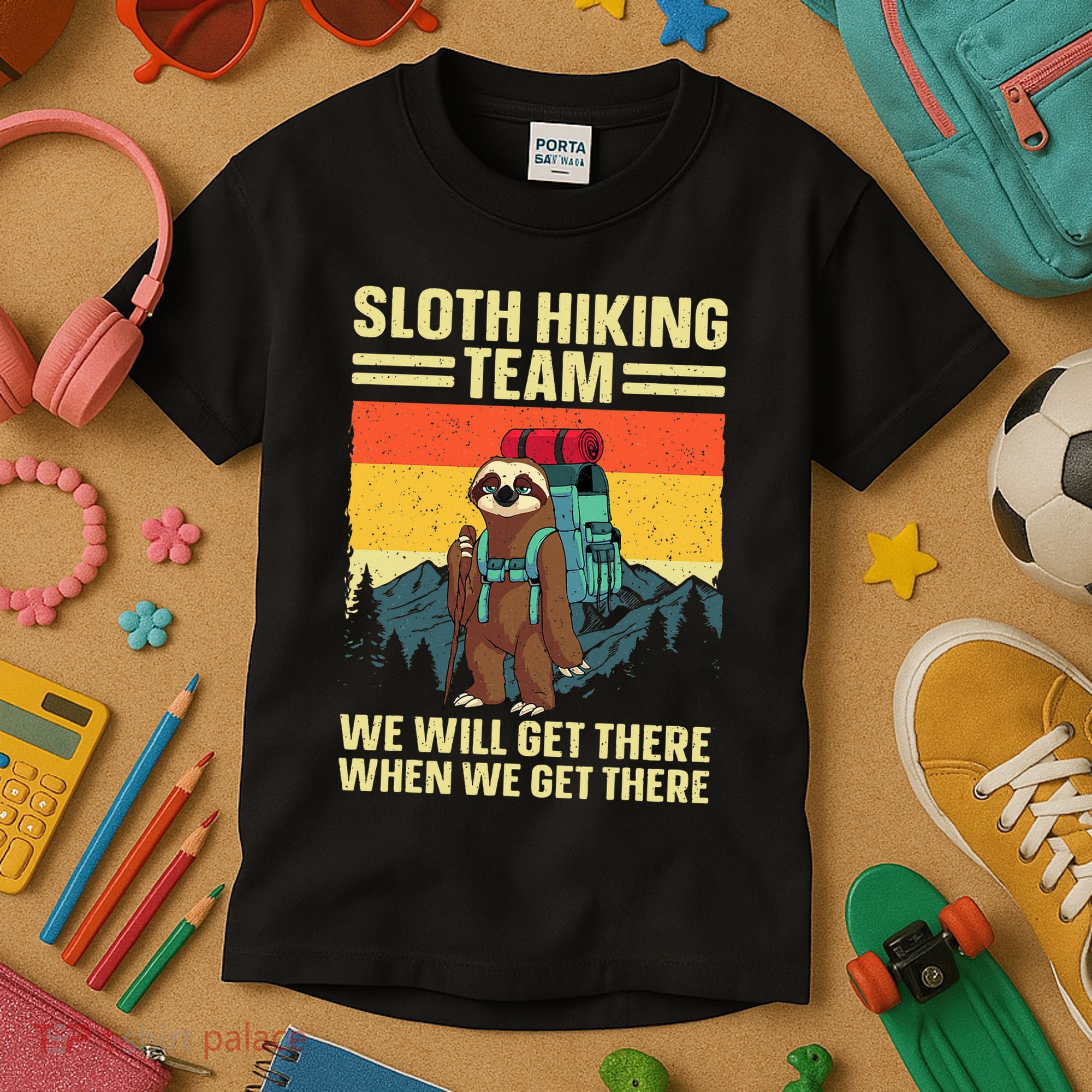 Funny Hiking Themed Hiker Hike Gag Hiking Kids T-Shirt