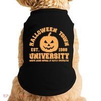 Funny Halloween Town University Est 1988 Where Being Normal Is Vastly Overrated Doggie Tank thumb 0