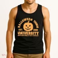 Funny Halloween Town University Est 1988 Where Being Normal Is Vastly Overrated Tank Top thumb 3