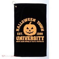Funny Halloween Town University Est 1988 Where Being Normal Is Vastly Overrated Golf Towel thumb 0