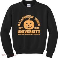 Funny Halloween Town University Est 1988 Where Being Normal Is Vastly Overrated Kids Sweatshirt thumb 0