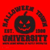 Funny Halloween Town University Est 1988 Where Being Normal Is Vastly Overrated Santa Hat thumb 1