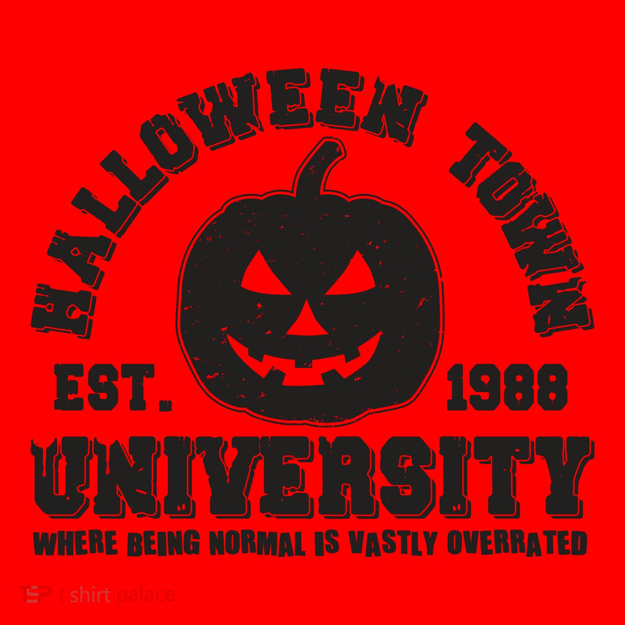 Funny Halloween Town University Est 1988 Where Being Normal Is Vastly Overrated Santa Hat