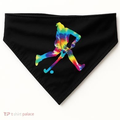 Field Hockey Tie Dye USA-Made Doggie Bandana