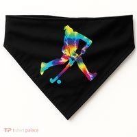 Field Hockey Tie Dye USA-Made Doggie Bandana thumb 0