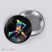 Field Hockey Tie Dye Button thumb 0