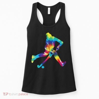Field Hockey Tie Dye Women's Tank Top
