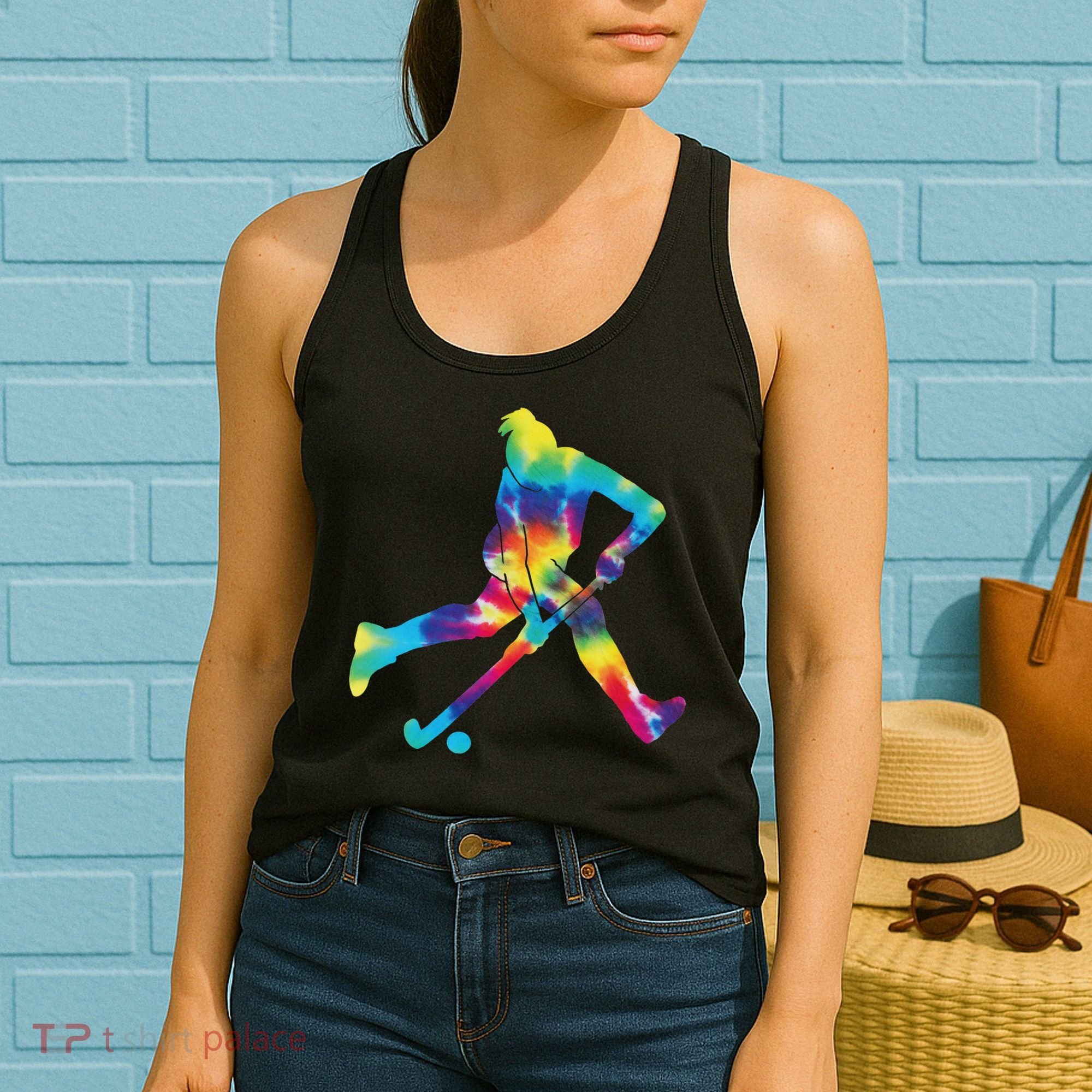 Field Hockey Tie Dye Women's Tank Top