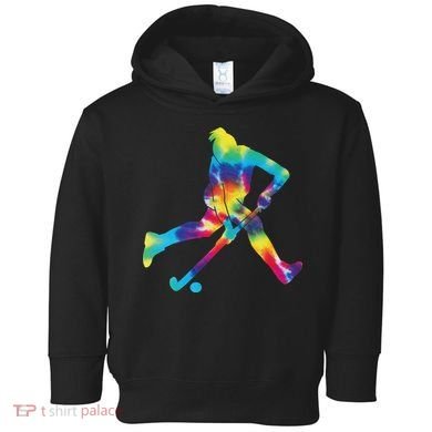 Field Hockey Tie Dye Toddler Hoodie