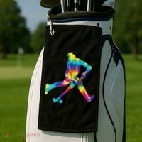 Field Hockey Tie Dye Golf Towel thumb 2