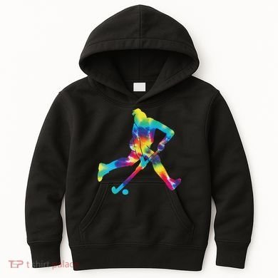 Field Hockey Tie Dye Kids Hoodie